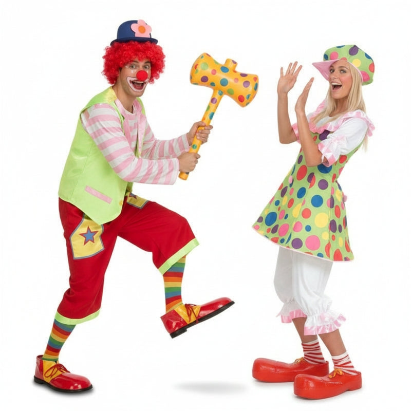 Costumi di coppia Pagliacci allegri