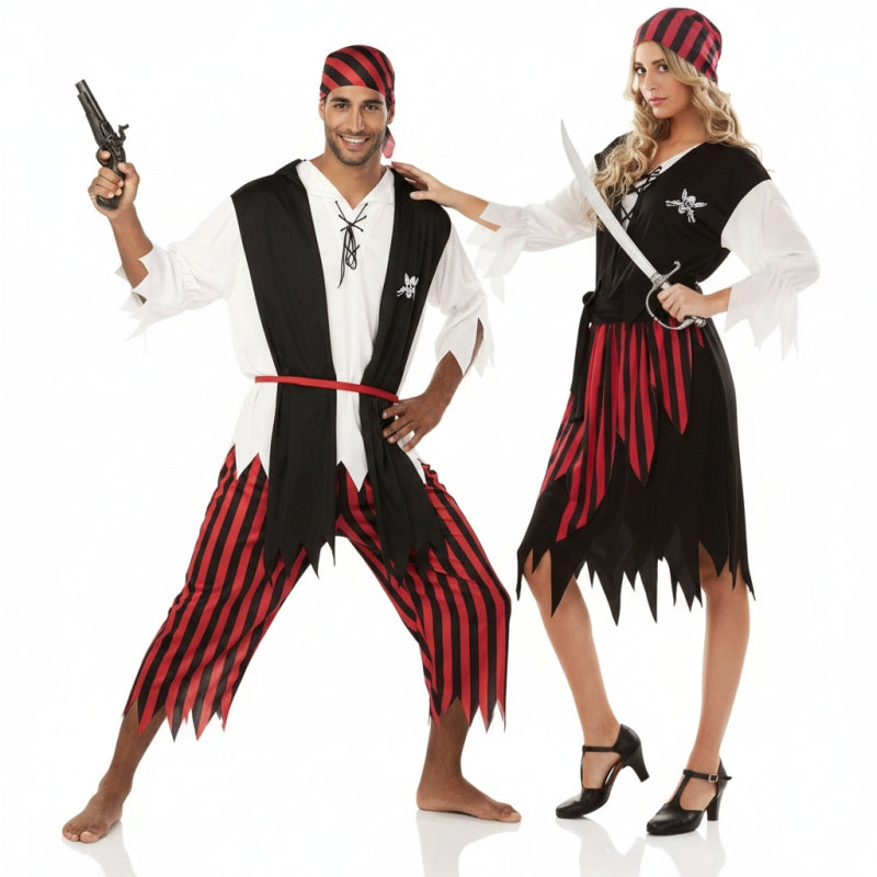 Costumi di coppia pirati economici