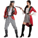 Costumi di coppia pirati barba nera