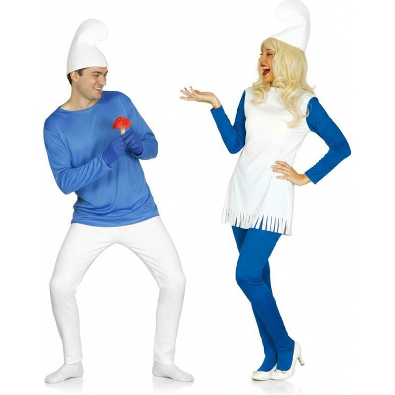 Costumi di coppia nani blu