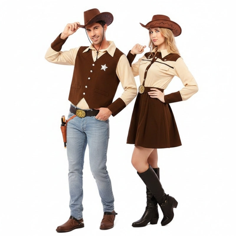 Costumi di coppia Sceriffi della Contea