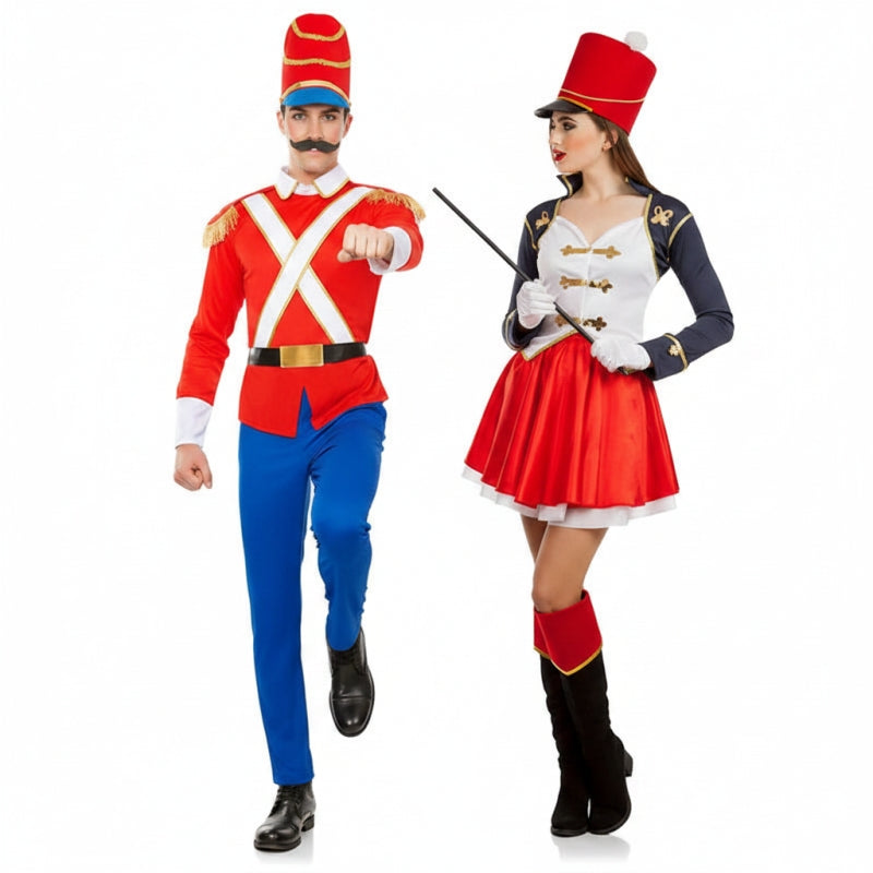 Costumi di coppia Soldatino di stagno e Majorette