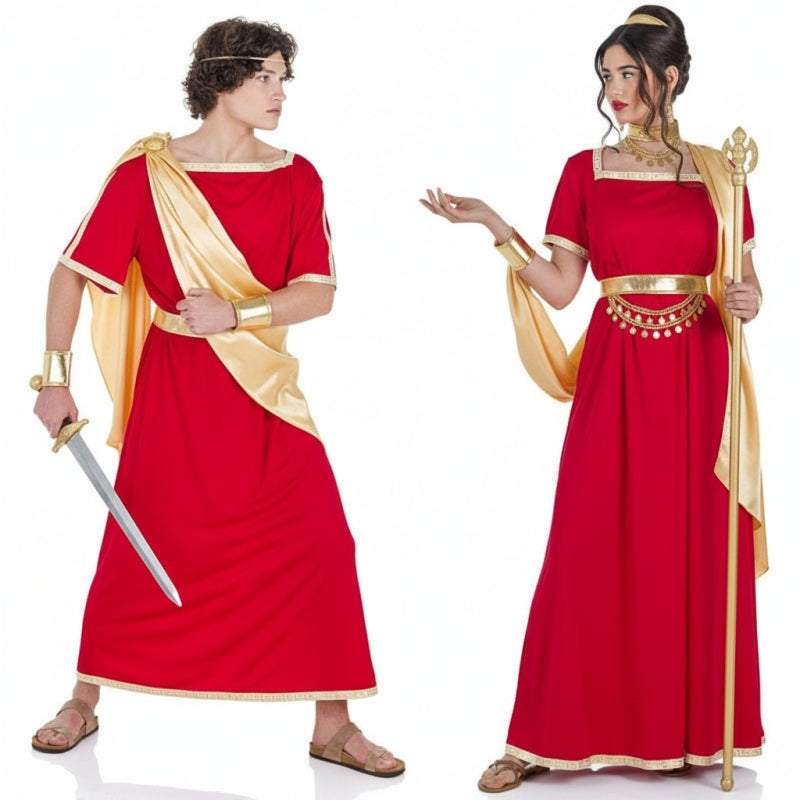 Costumi di coppia Romani rossi