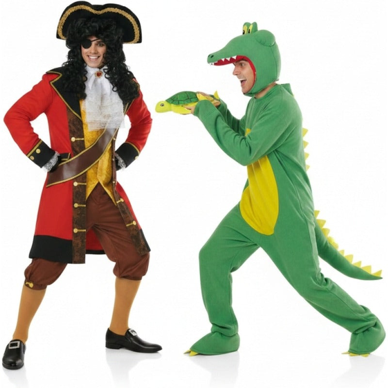 Costumi di coppia Capitan Uncino e il Coccodrillo TIC-TAC