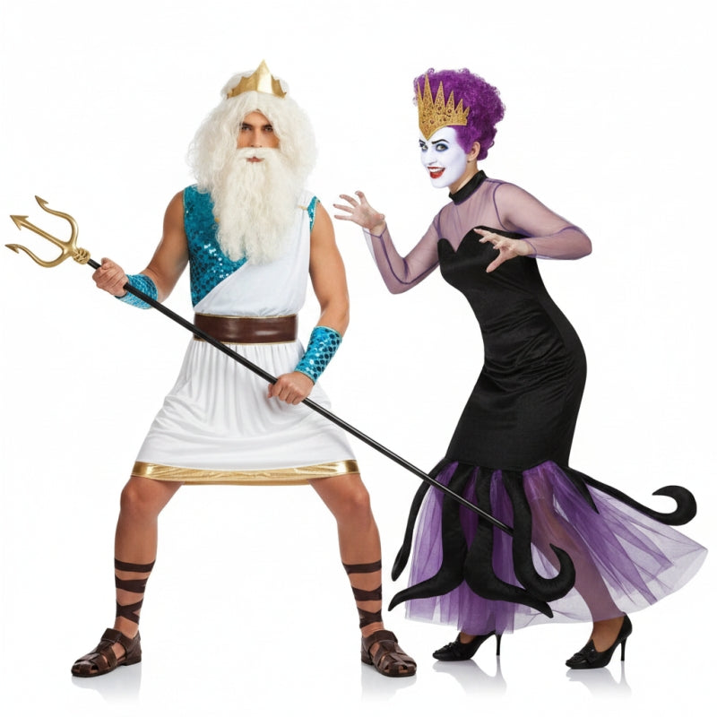 Costumi di coppia Tritone e Ursula de La Sirenetta