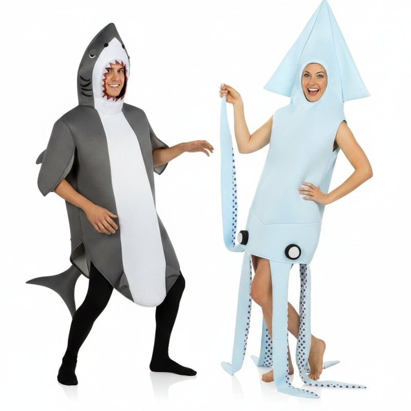 Costumi di coppia Squalo e Calamaro