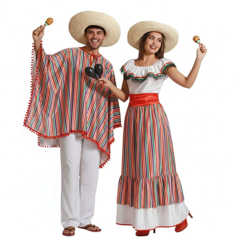 Costumi di coppia Messicani Folcloristici