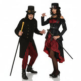 Costumi di coppia Vampiri Lord e Lady Steampunk