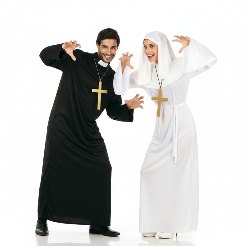 Costumi di coppia Prete e Suora Novizia