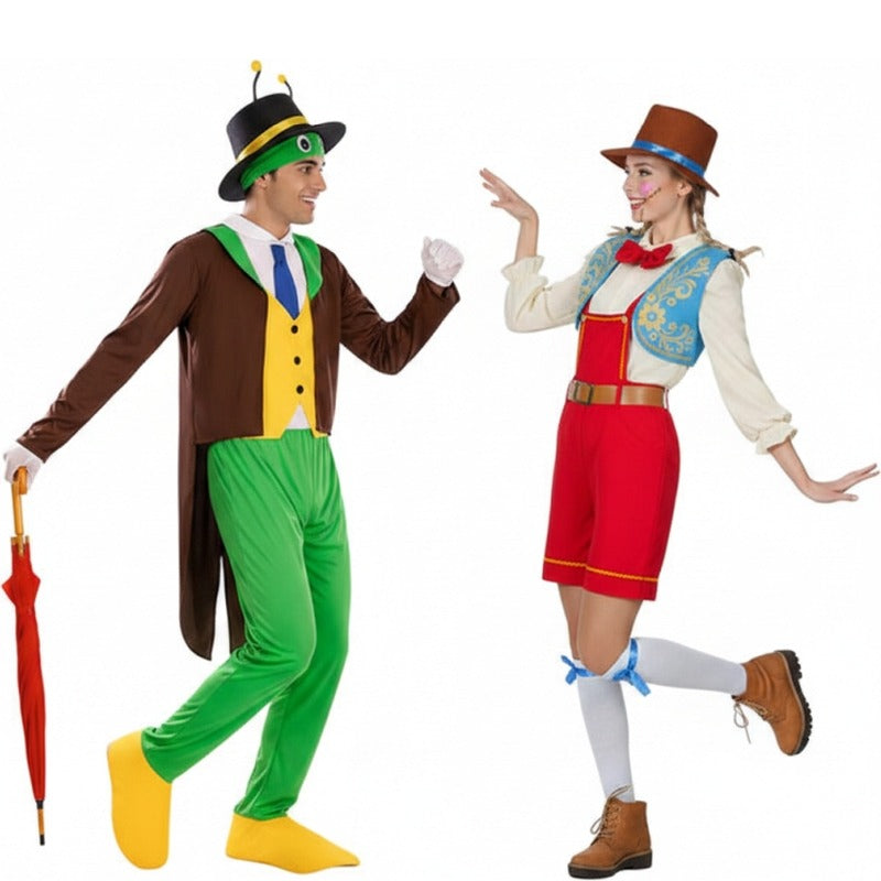 Costumi di coppia Grillo Parlante e Pinocchio