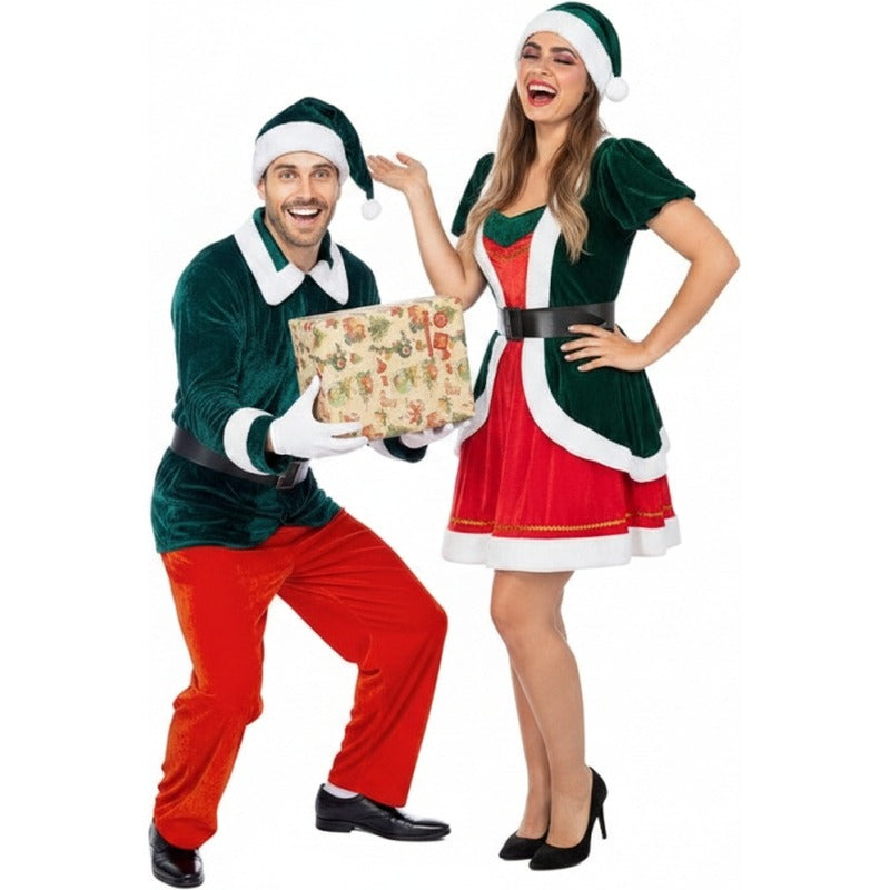Coppia di Elfi Natalizi Deluxe