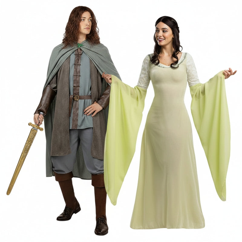 Costume Aragorn e Arwen Il Signore degli Anelli
