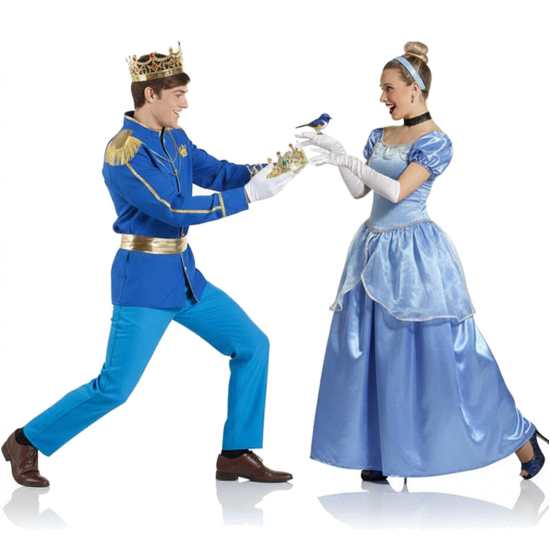 Costumi di coppia Principe azzurro e Cenerentola