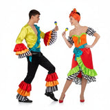 Costumi di coppia Rumba multicolore