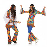Costumi di coppia Hippie Floreali