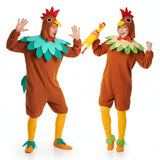 Costumi di coppia Gallo e Gallina Marroni