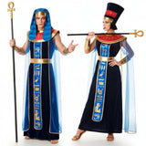 Costumi di coppia Egiziani in Velluto Blu