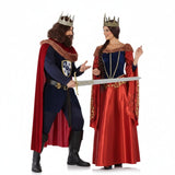 Costumi di coppia principi medievali rossi
