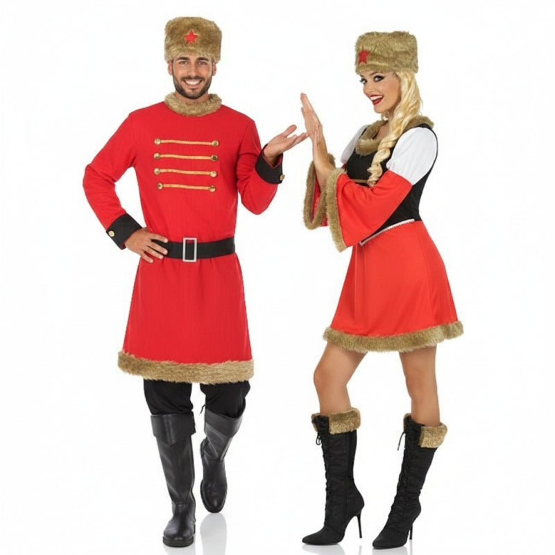 Costumi di coppia Russi Rossi