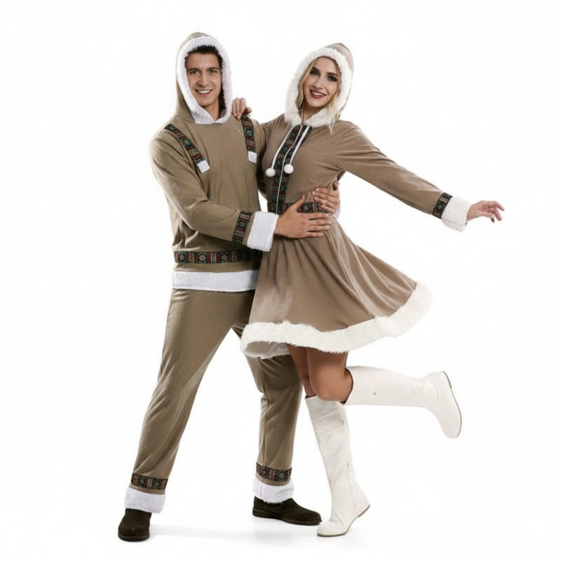 Costumi di coppia eschimesi Inuit