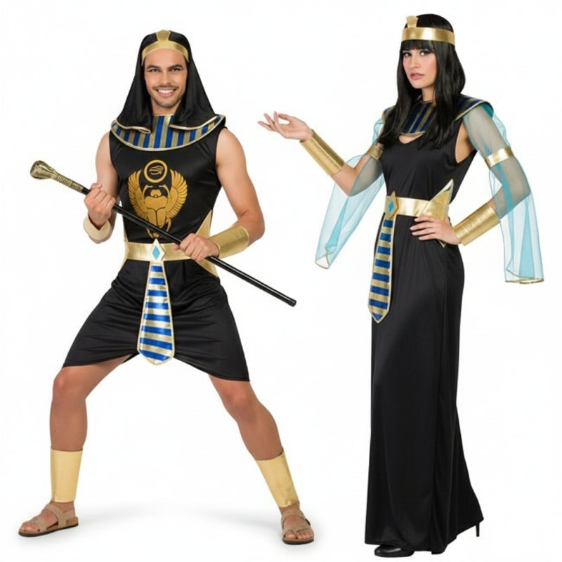 Costumi di coppia egiziani Asenet e Abayomi