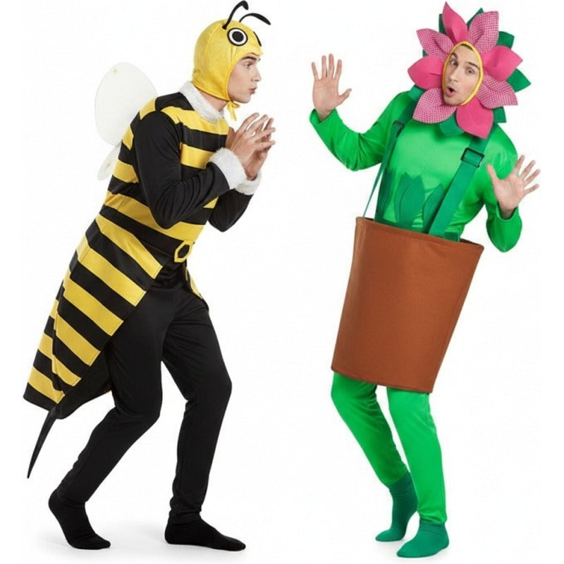 Costumi di coppia Bombo pungente e Pentola con girasole