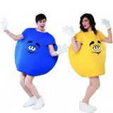 Costumi di coppia Caramella blu e gialla