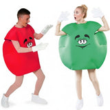 Costumi di coppia Candy verde e rosso