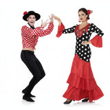 Costumi di coppia Cordobese Rosso e Sevillana