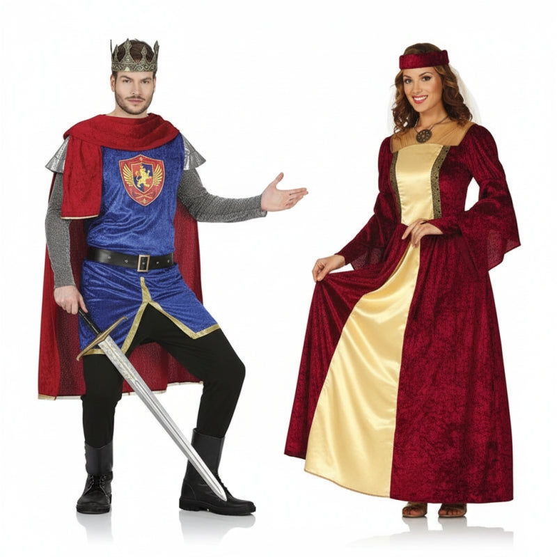 Costumi di coppia Medioevale Elegante