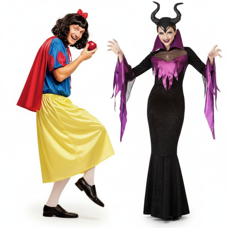 Costumi di coppia Biancaneve e Malefica