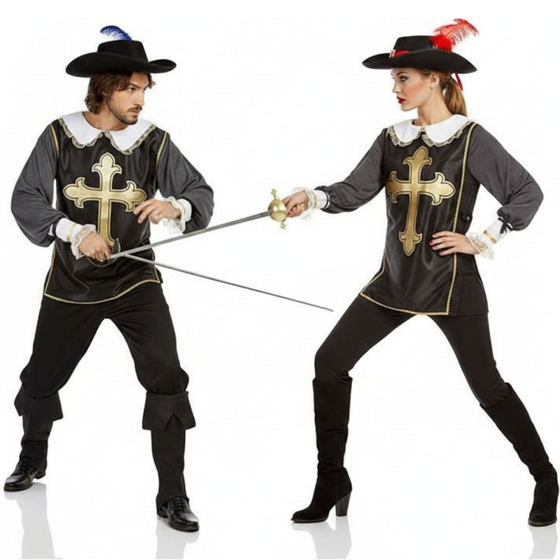 Costumi di coppia Moschettieri neri