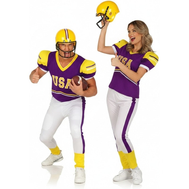 Costumi di coppia Giocatori di football viola