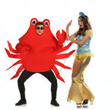 Costumi di coppia Granchio Sebastian e Sirenetta Ariel