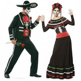 Costumi di coppia Scheletri messicani catrina
