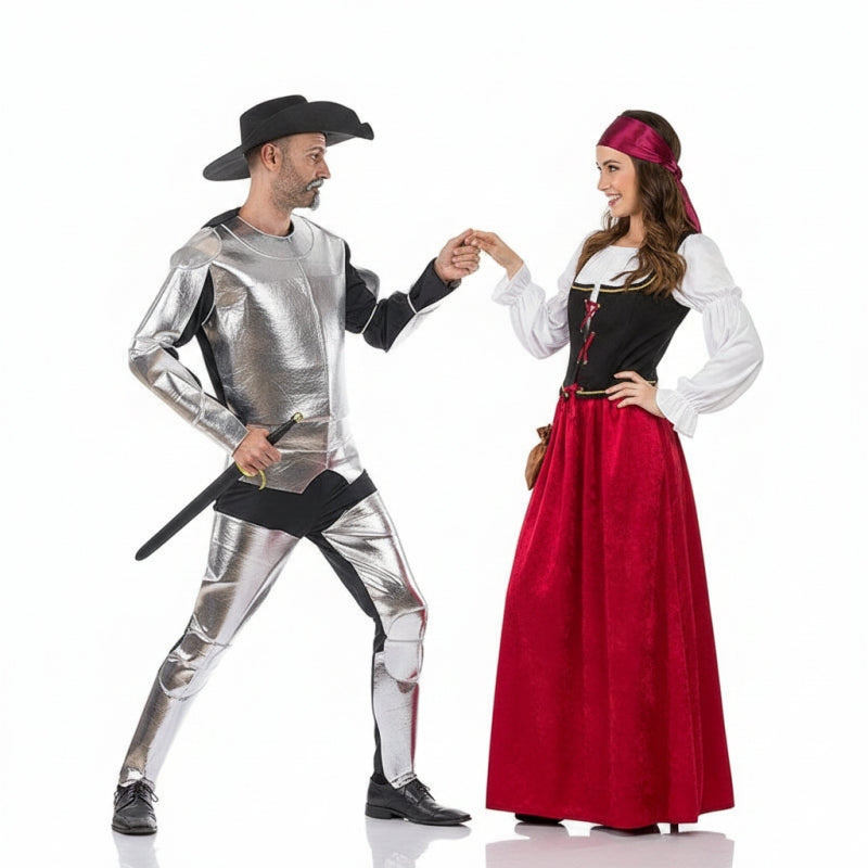 Costumi di coppia Don Chisciotte e Dulcinea
