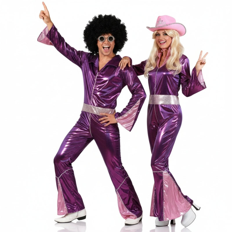 Costumi di coppia Disco Fucsia