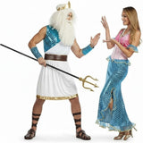 Costumi di coppia Re Nettuno e Sirenetta Ariel