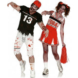 Costumi di coppia Football americano zombies