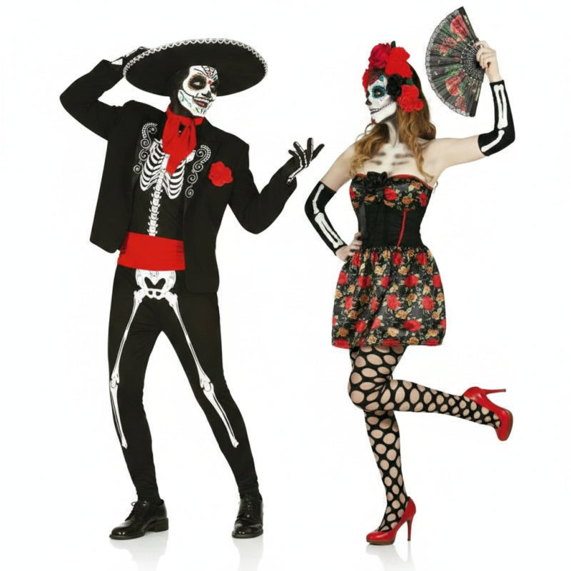 Costumi di coppia Scheletri messicani