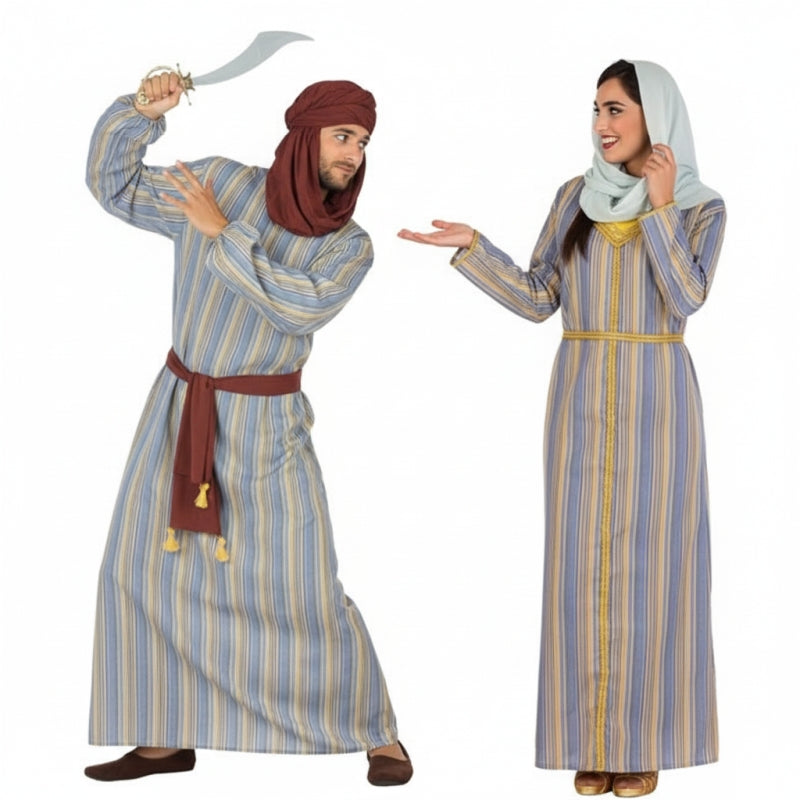 Costumi di coppia Arabi del deserto