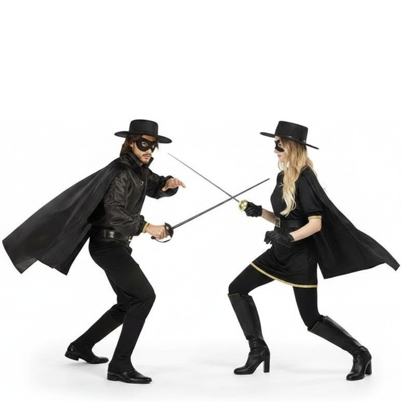 Costumi di coppia Zorro mascherato