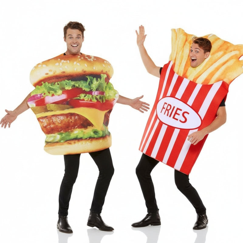 Costumi di coppia Hamburger e Patate Fritte