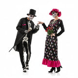 Costumi di coppia scheletri Catrina
