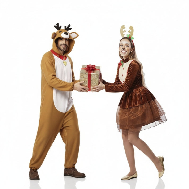 Costumi di coppia Renne di Natale