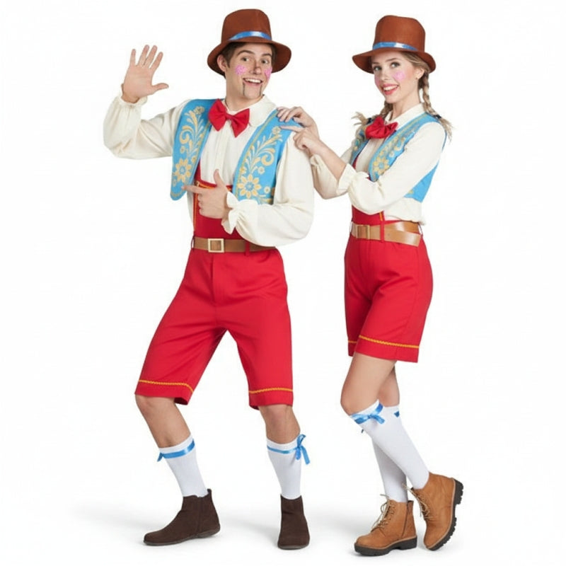 Costumi di coppia marionette Pinocchio