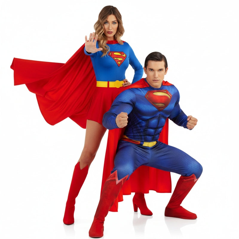 Costumi di coppia Superman e Supergirl di Metropolis