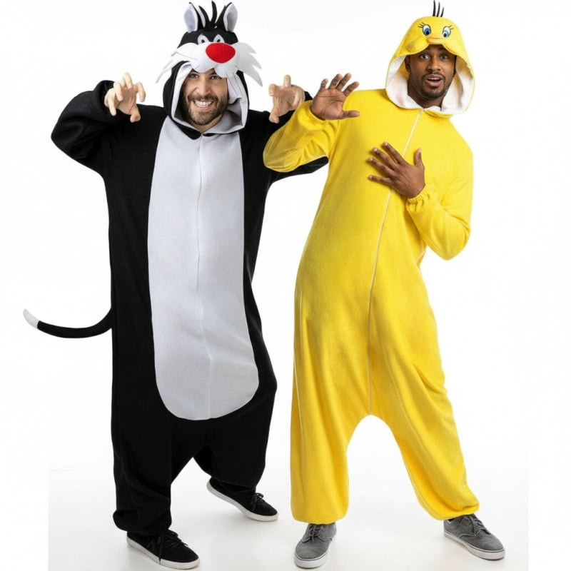 Costumi di coppia Silvestro e Titti dei Looney Tunes