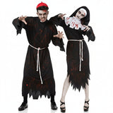 Costumi di coppia Prete e Suora Zombie