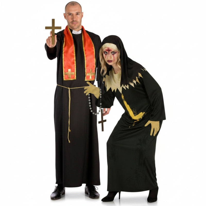 Costumi di coppia Prete e Suora Indemoniata